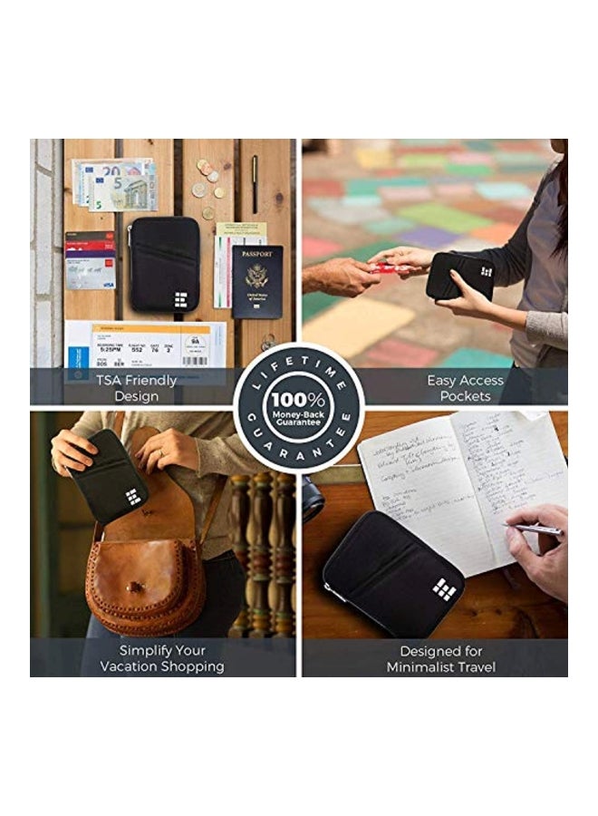 زيرو جريد محفظة جواز سفر أسود - Image 5